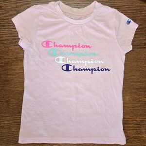 Pink Champion T Multicolor Script Size 6x